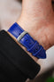 RIOS1931 FRENCH Leather Watch Strap in ROYAL BLUE