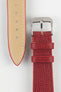 RIOS1931 FRENCH Leather Watch Strap in RUBY