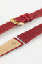 RIOS1931 FRENCH Leather Watch Strap in RUBY