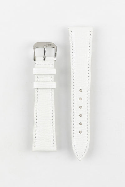 RIOS1931 FRENCH Leather Watch Strap in WHITE