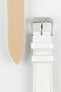 RIOS1931 FRENCH Leather Watch Strap in WHITE