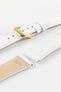 RIOS1931 FRENCH Leather Watch Strap in WHITE