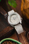 RIOS1931 HUDSON Genuine Suede Leather Watch Strap in STONE GREY