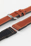 RIOS1931 SCIROCCO Genuine Calfskin Leather Watch Strap in Cognac