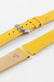 RIOS1931 TOSCANA Square-Padded Calfskin Leather Watch Strap in YELLOW