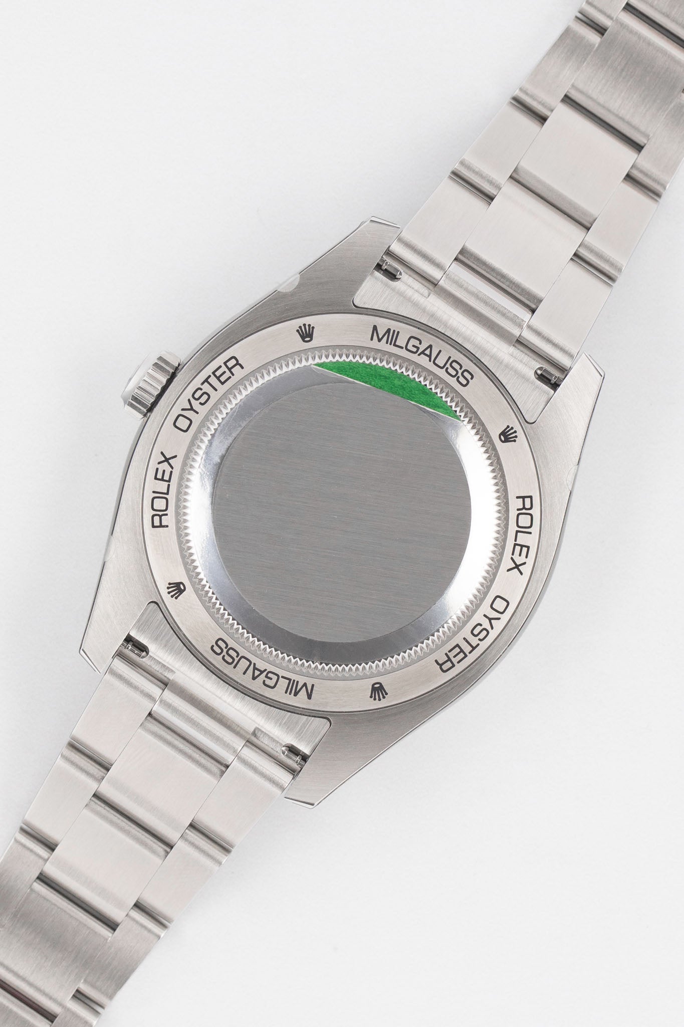 Rolex milgauss back hot sale