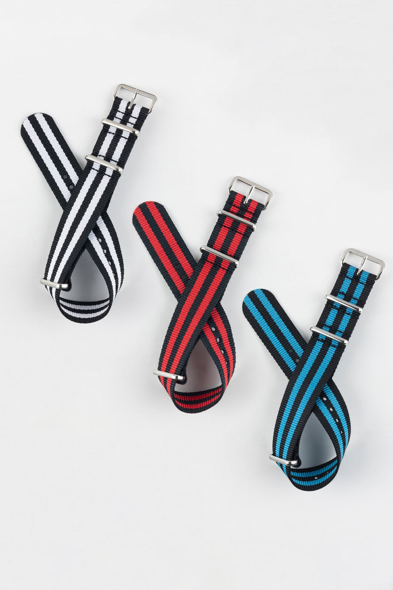 Stripe Nylon Watch Strap Bundle