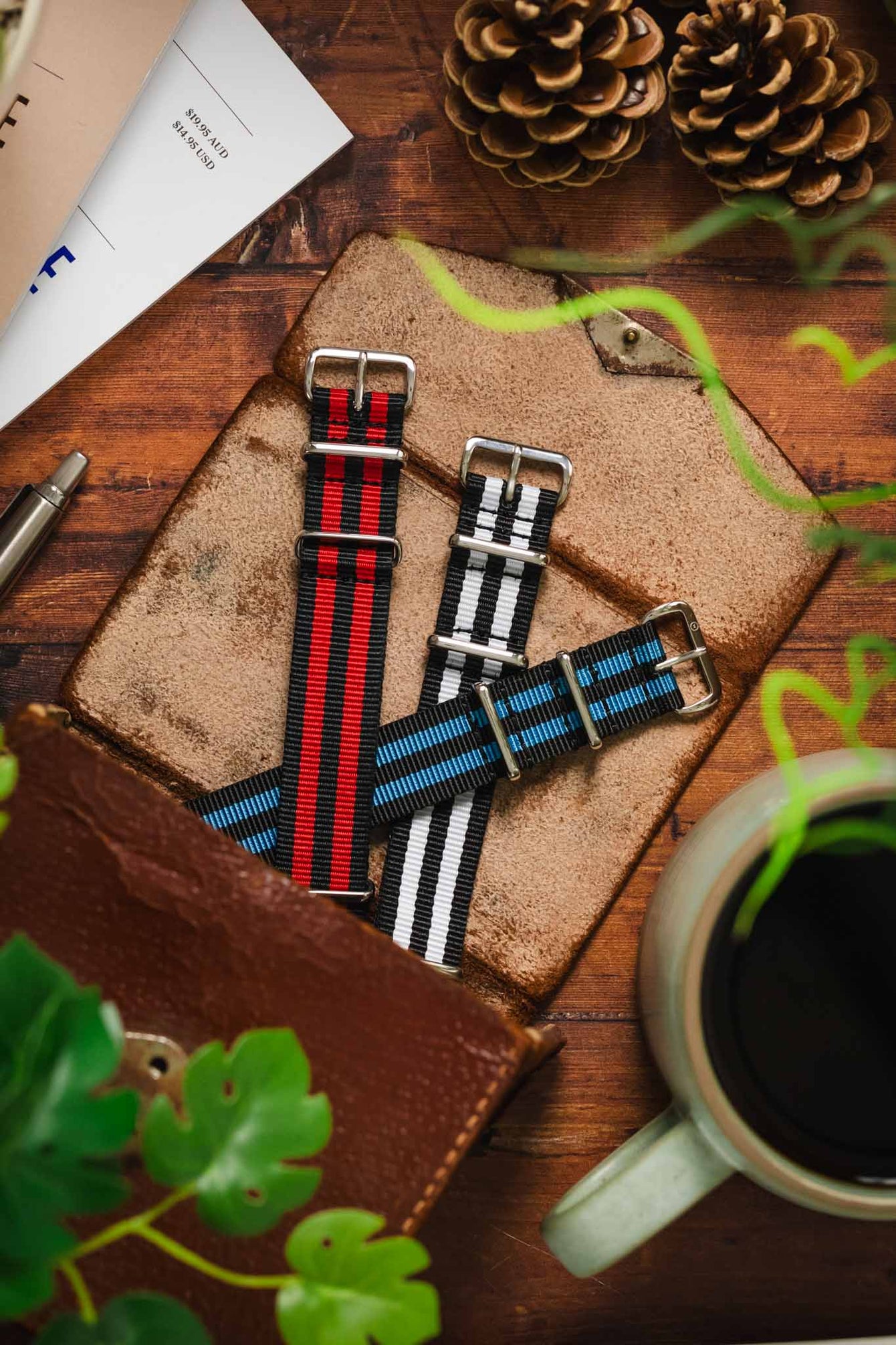 Stripe Nylon Watch Strap Bundle