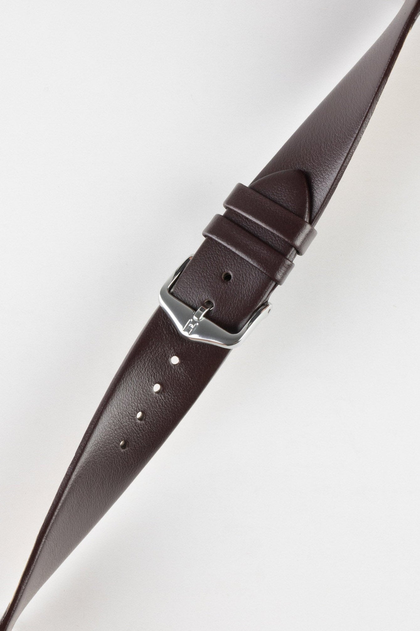 Hirsch TORONTO Quick-Release Fine-Grained Leather Watch Strap in BROWN