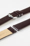 Hirsch TORONTO Quick-Release Fine-Grained Leather Watch Strap in BROWN