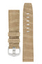 Hirsch Tritone | Beige & White Chunky Leather Watch Straps |HS