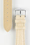 beige leather watch strap