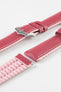 pink leather watch band 