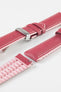 pink leather watch band 