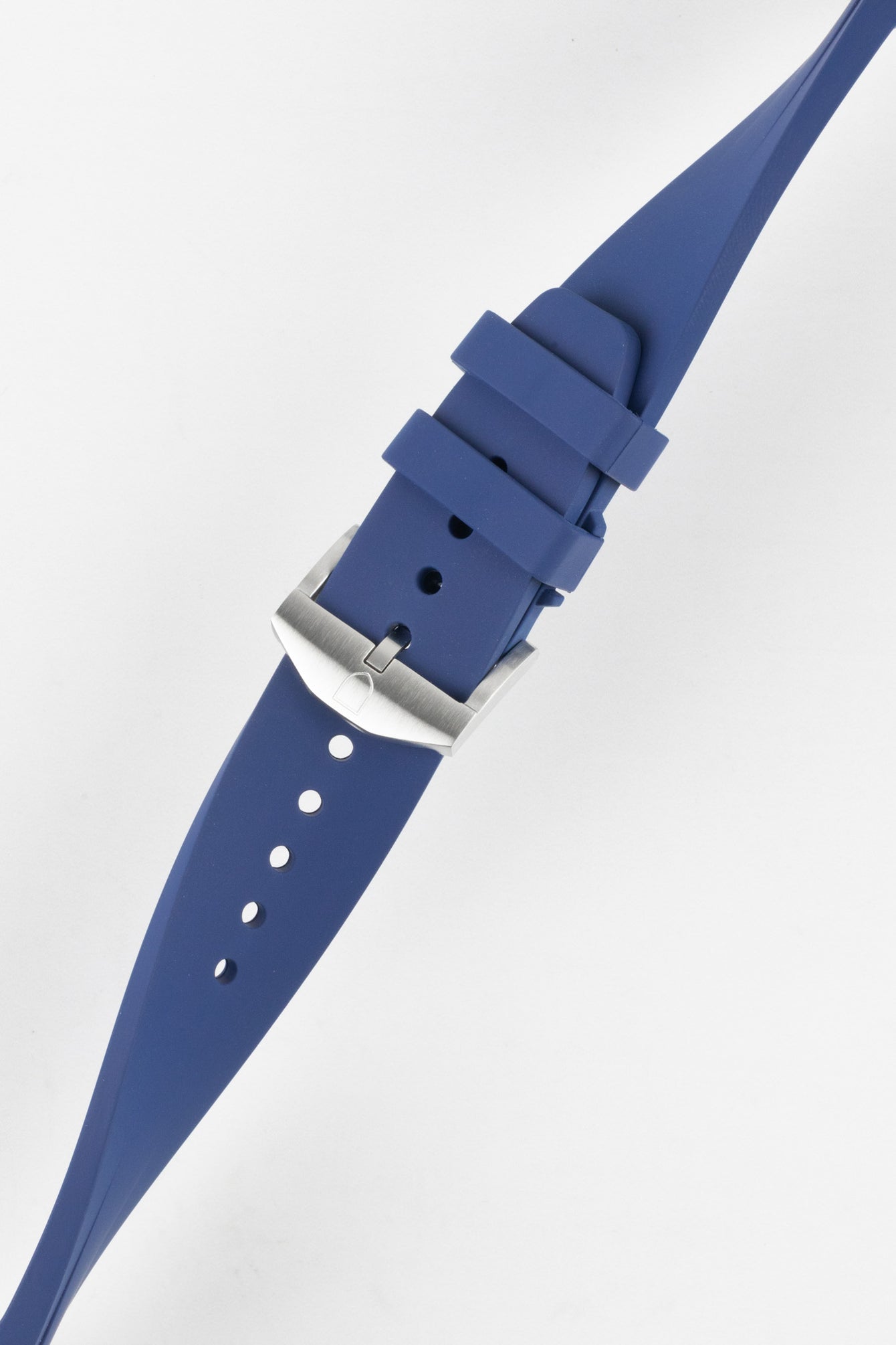 VANGUARD Integrated Rubber Watch Strap for Omega Speedmaster/ Moonswatch in BLUE