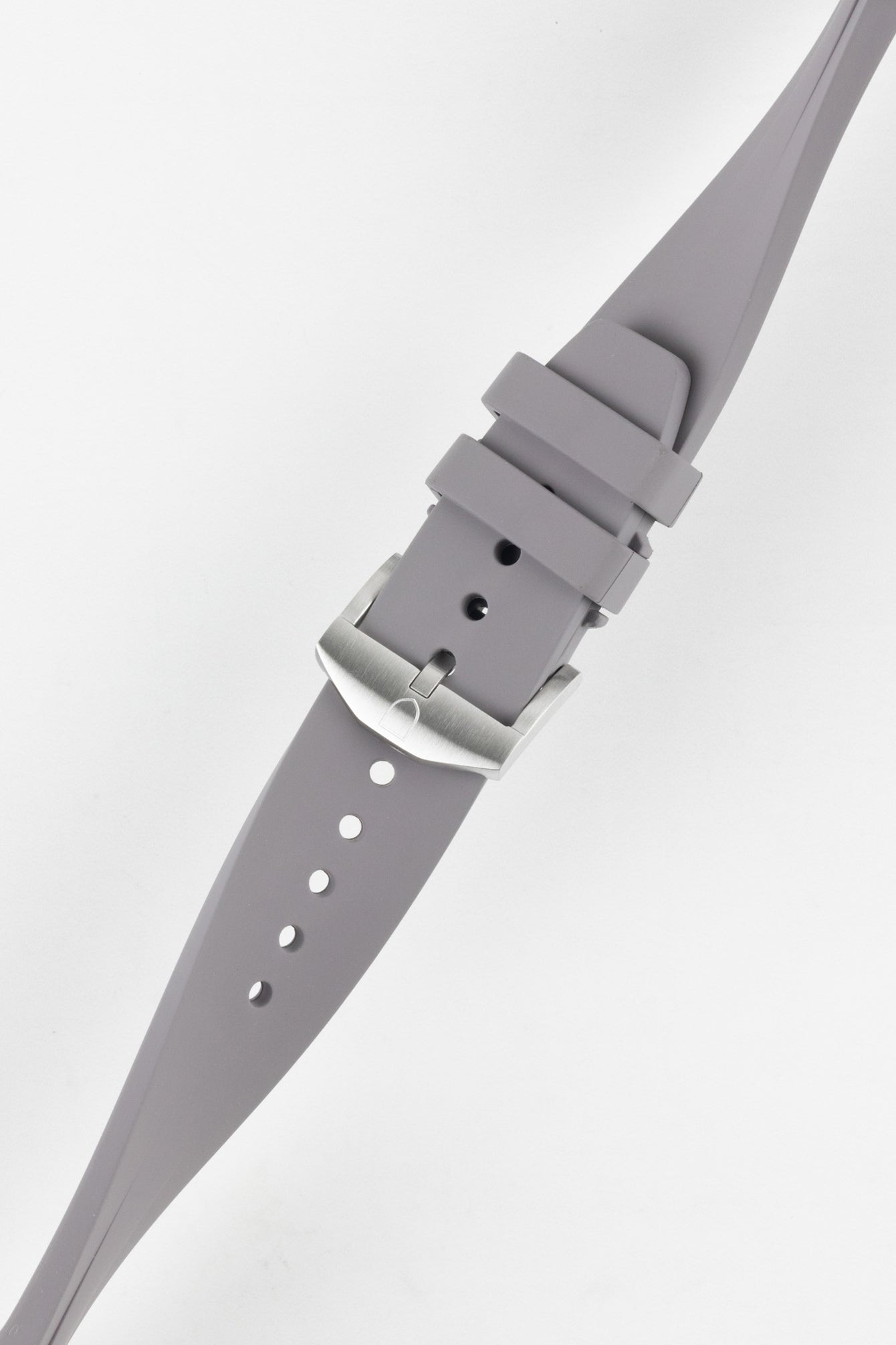 VANGUARD Integrated Rubber Watch Strap for Omega Speedmaster/ Moonswatch in GREY