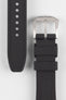 VANGUARD Integrated Rubber Watch Strap for Tudor Black Bay 54 in BLACK