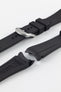 VANGUARD Integrated Rubber Watch Strap for Tudor Black Bay 54 in BLACK