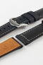 Padded Crazy Horse Watch Strap in BLACK