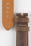 Padded Crazy Horse Watch Strap in BROWN