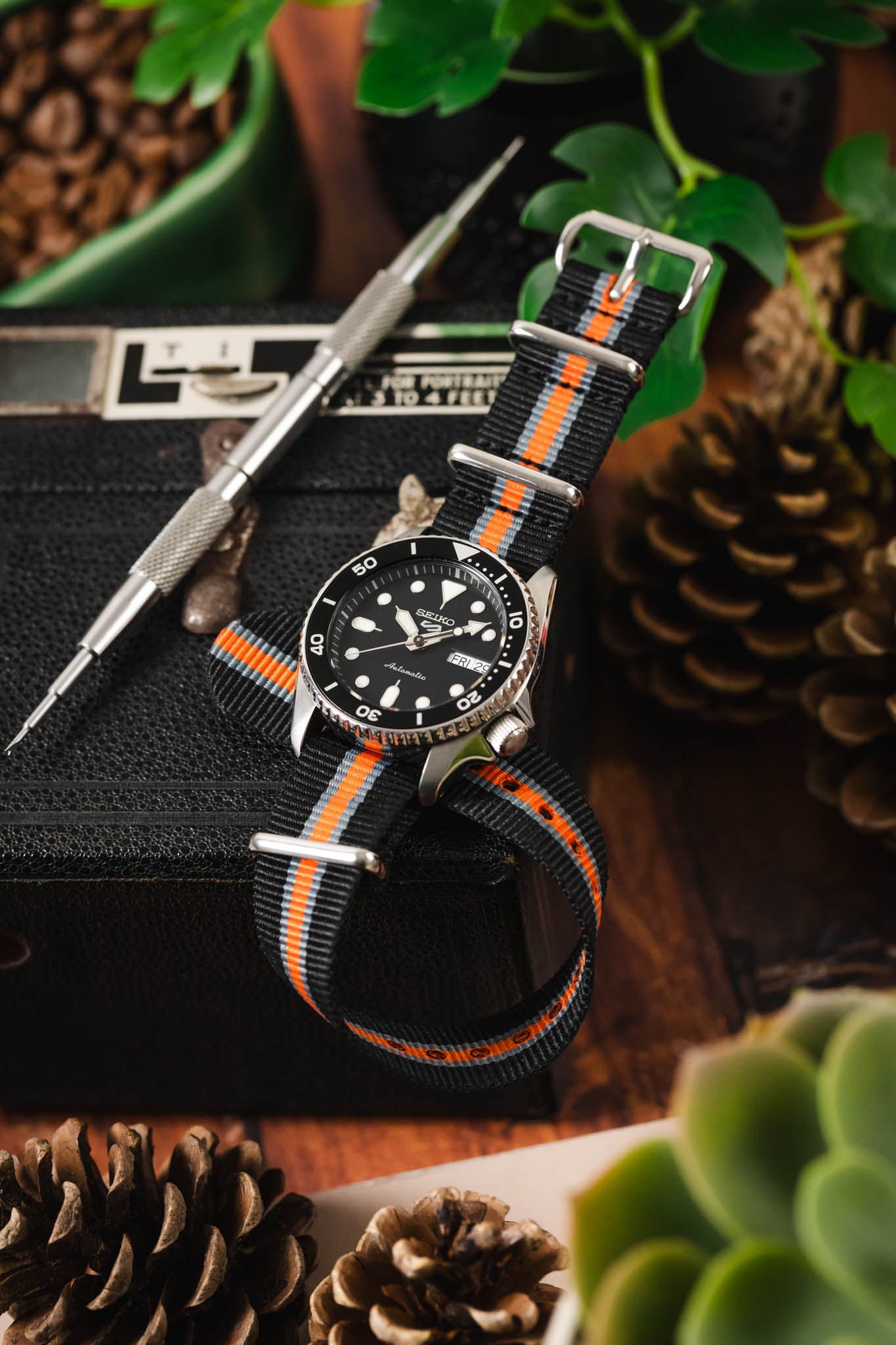 Orange on sale watch strap