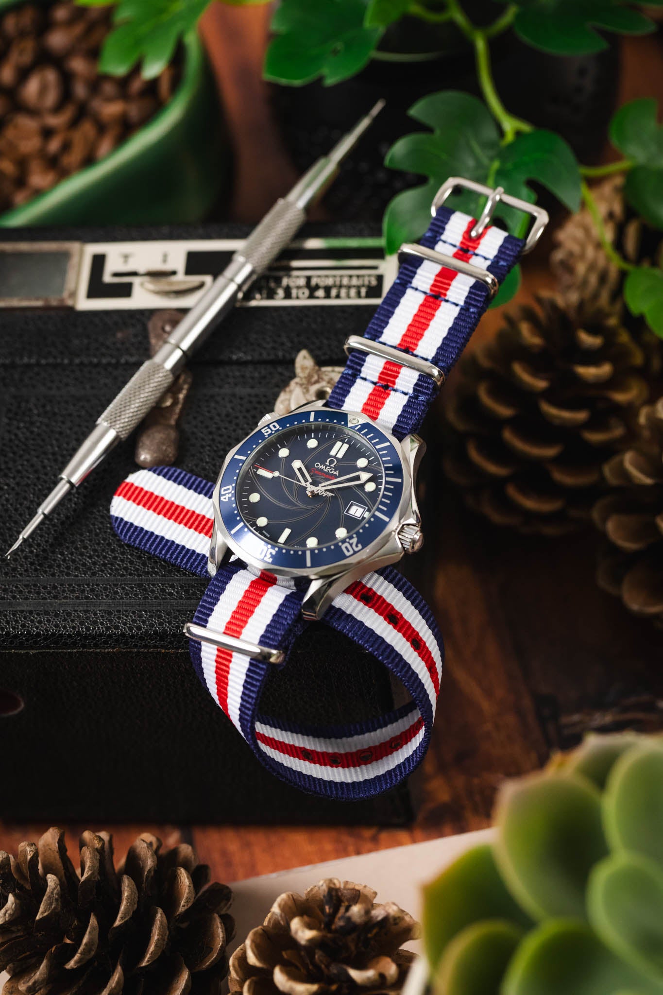 Red White Blue Nylon Strap Watch Straps WatchObsession