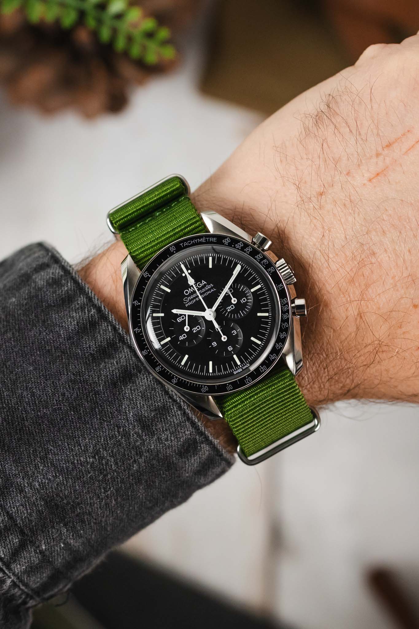 Green fabric watch strap new arrivals