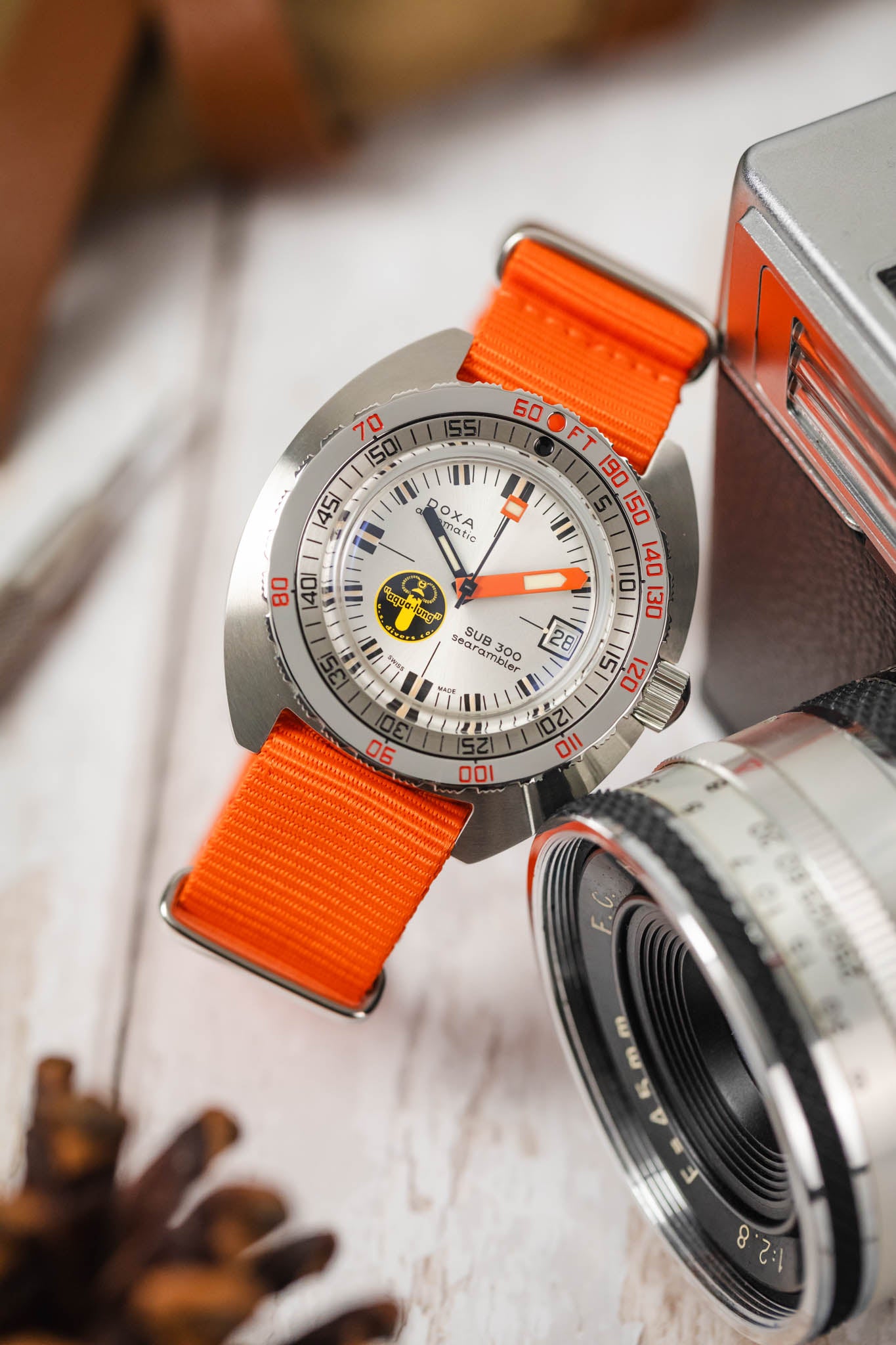 Orange nato outlet strap