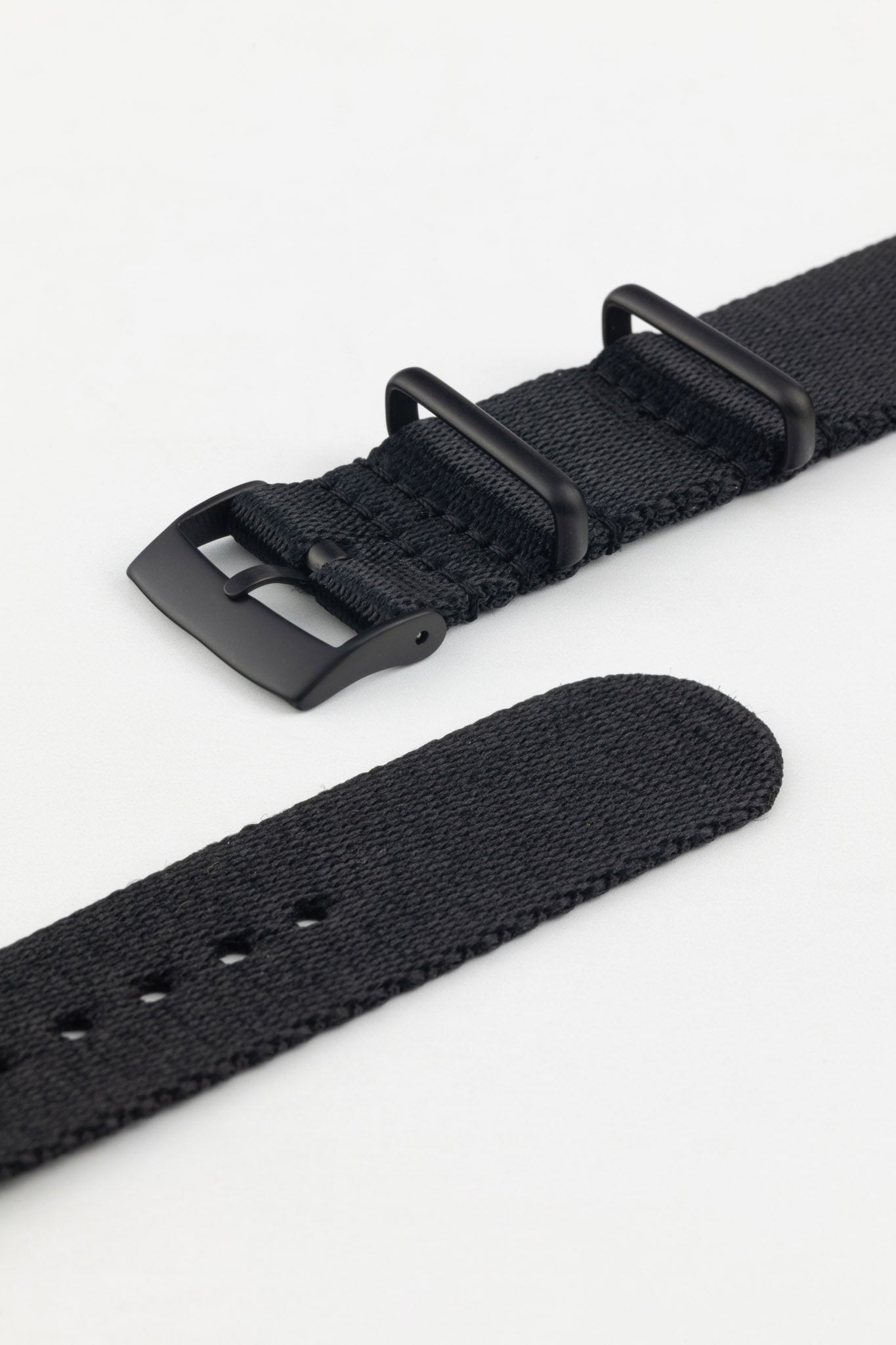 Black nylon watch sale band