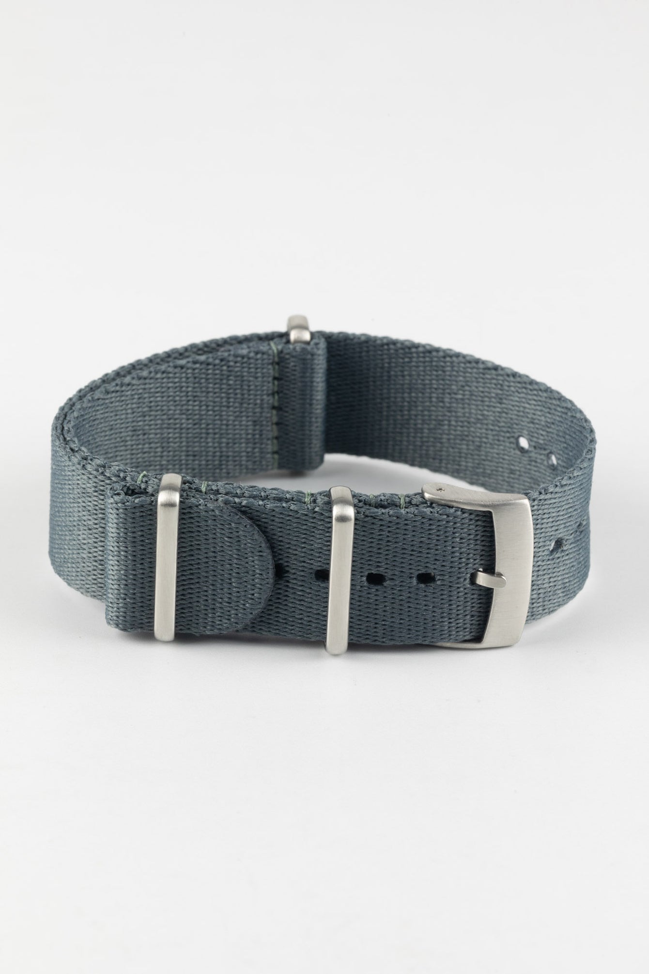 Premium Nylon Watch Strap in GREY with Brushed Hardware