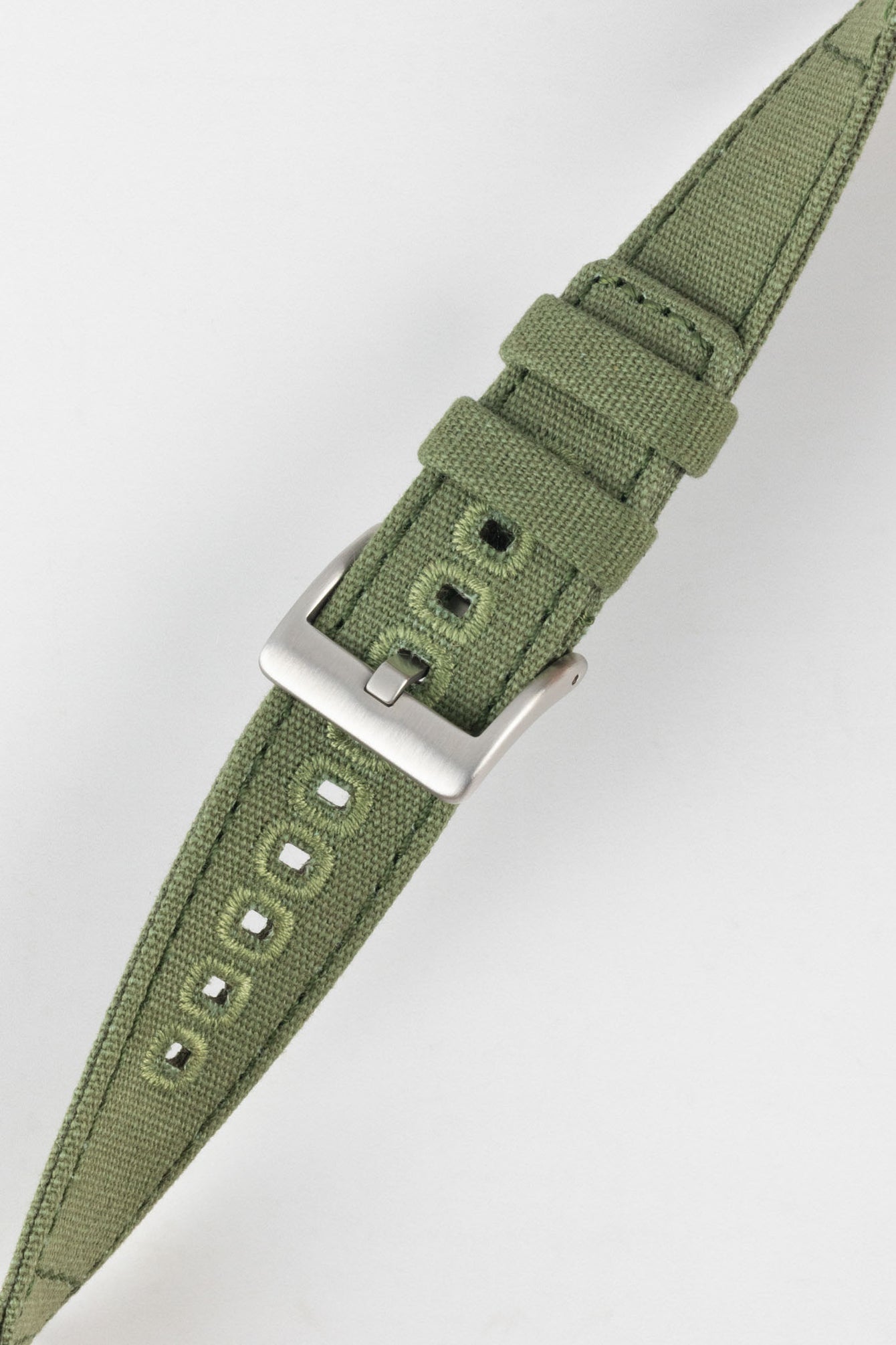 Quick-Release Canvas Watch Strap in GREEN