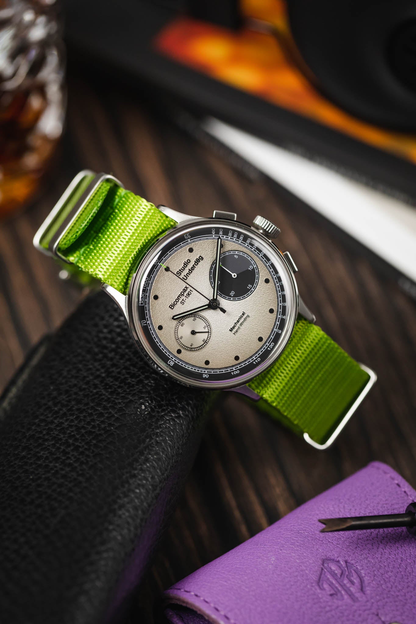 Lime discount green watch