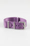 Seatbelt Nylon Watch Strap in PURPLE with BRUSHED STEEL Hardware