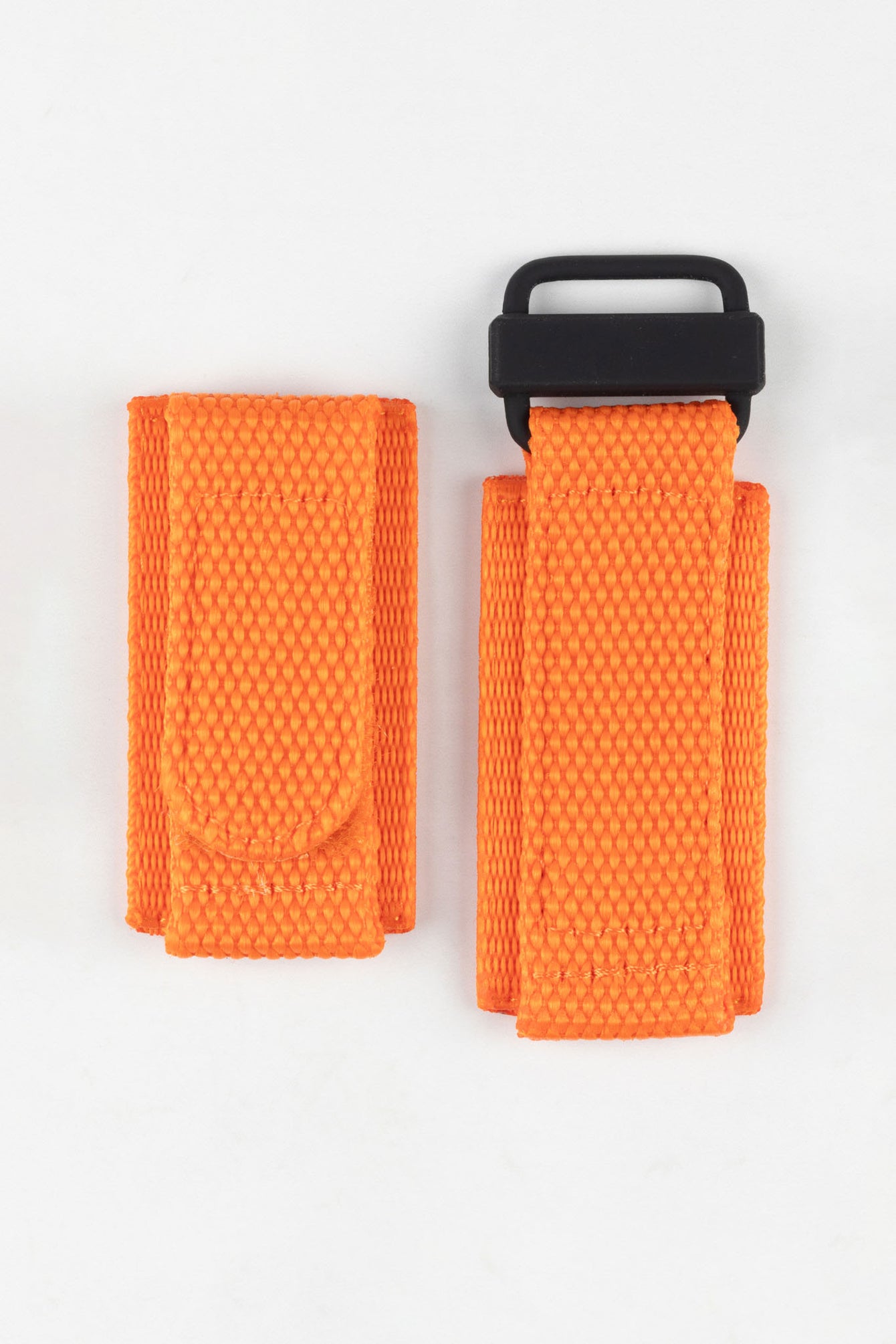 Tactical Hook & Loop Nylon Watch Strap in ORANGE