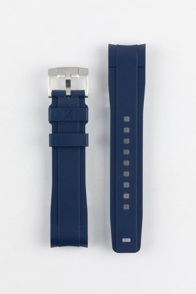 ZEALANDE ZBC01 Rubber Watch Strap for Omega Seamaster in BLUE