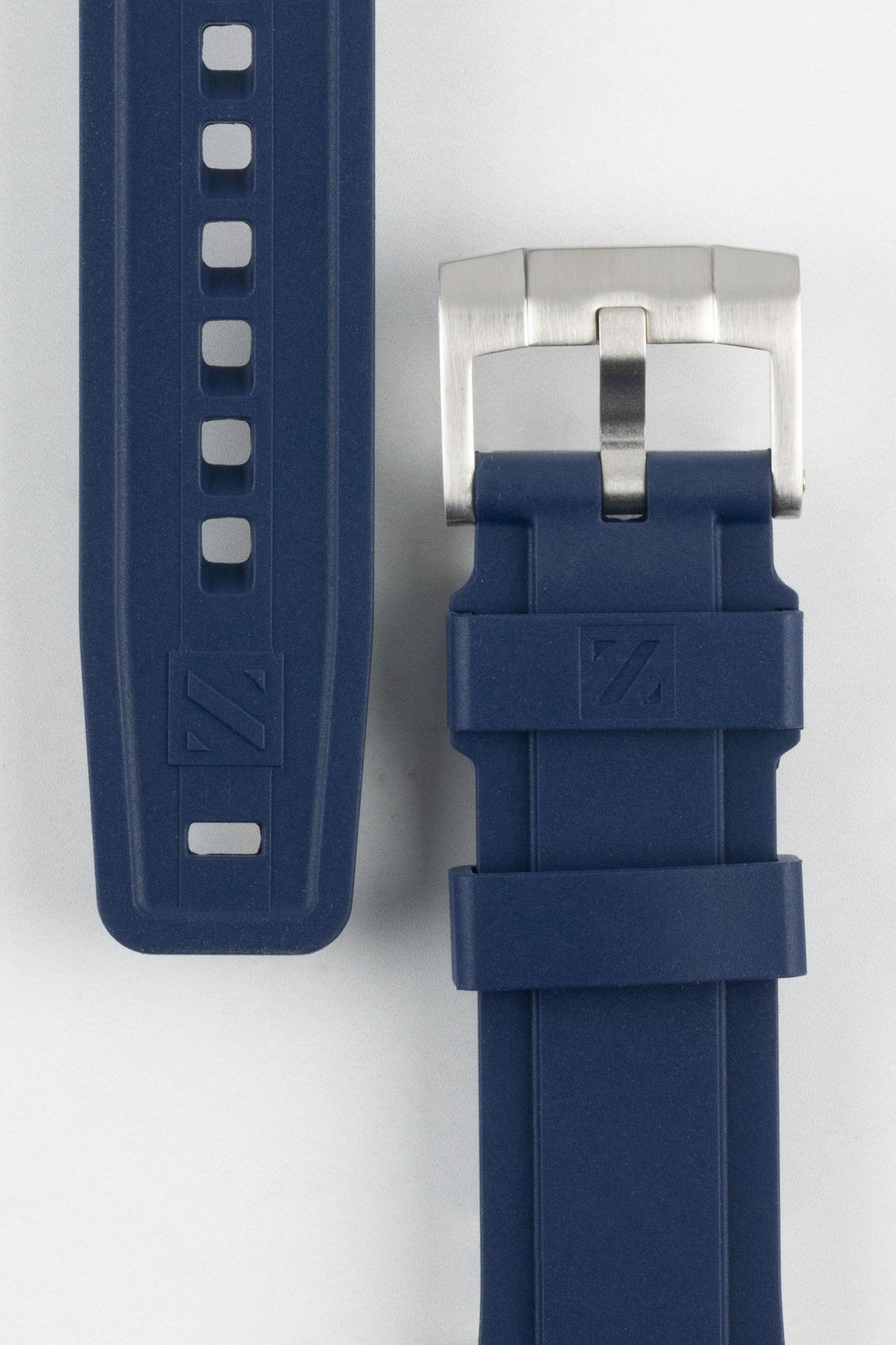 ZEALANDE ZBC01 Rubber Watch Strap for Omega Seamaster in BLUE