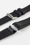 ZEALANDE ZBC06 Rubber Watch Strap for Omega Seamaster Aqua Terra in BLACK