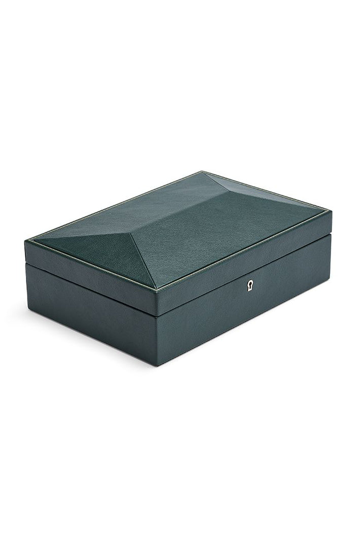  British WOLF racing green 10 piece watch box 