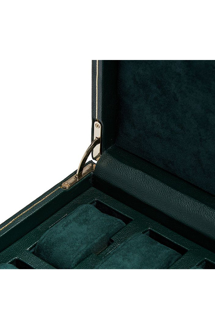 wolf british racing green 10 piece watch box 