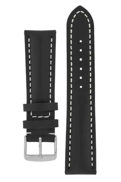 Breitling-Style | Black Leather Watch Strap | WatchObsession – Watch ...