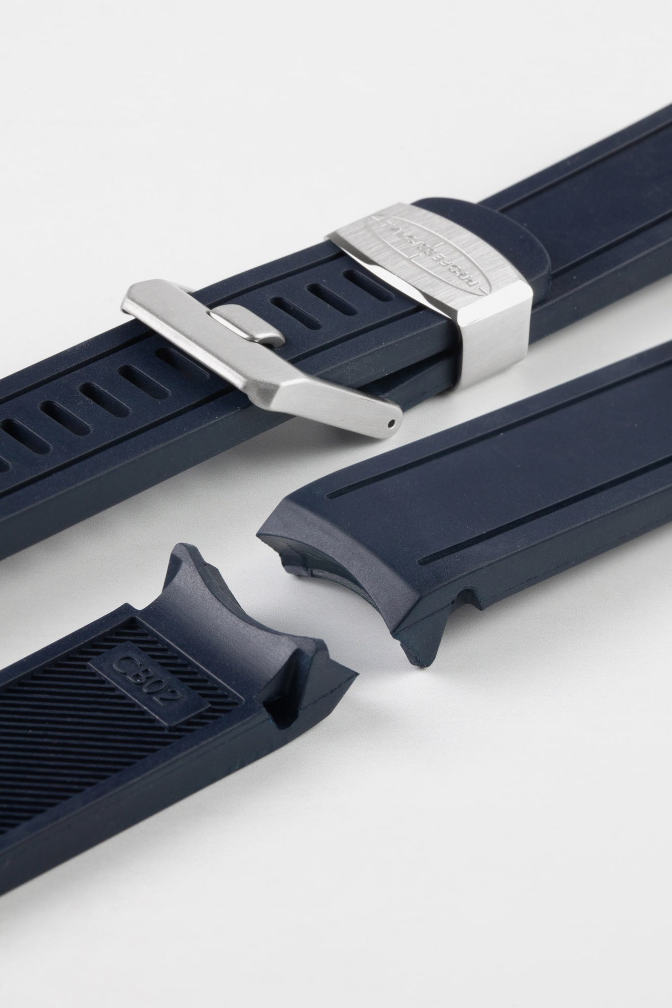 CRAFTER BLUE CB02 Navy Blue Rubber Watch Strap for Seiko Sumo