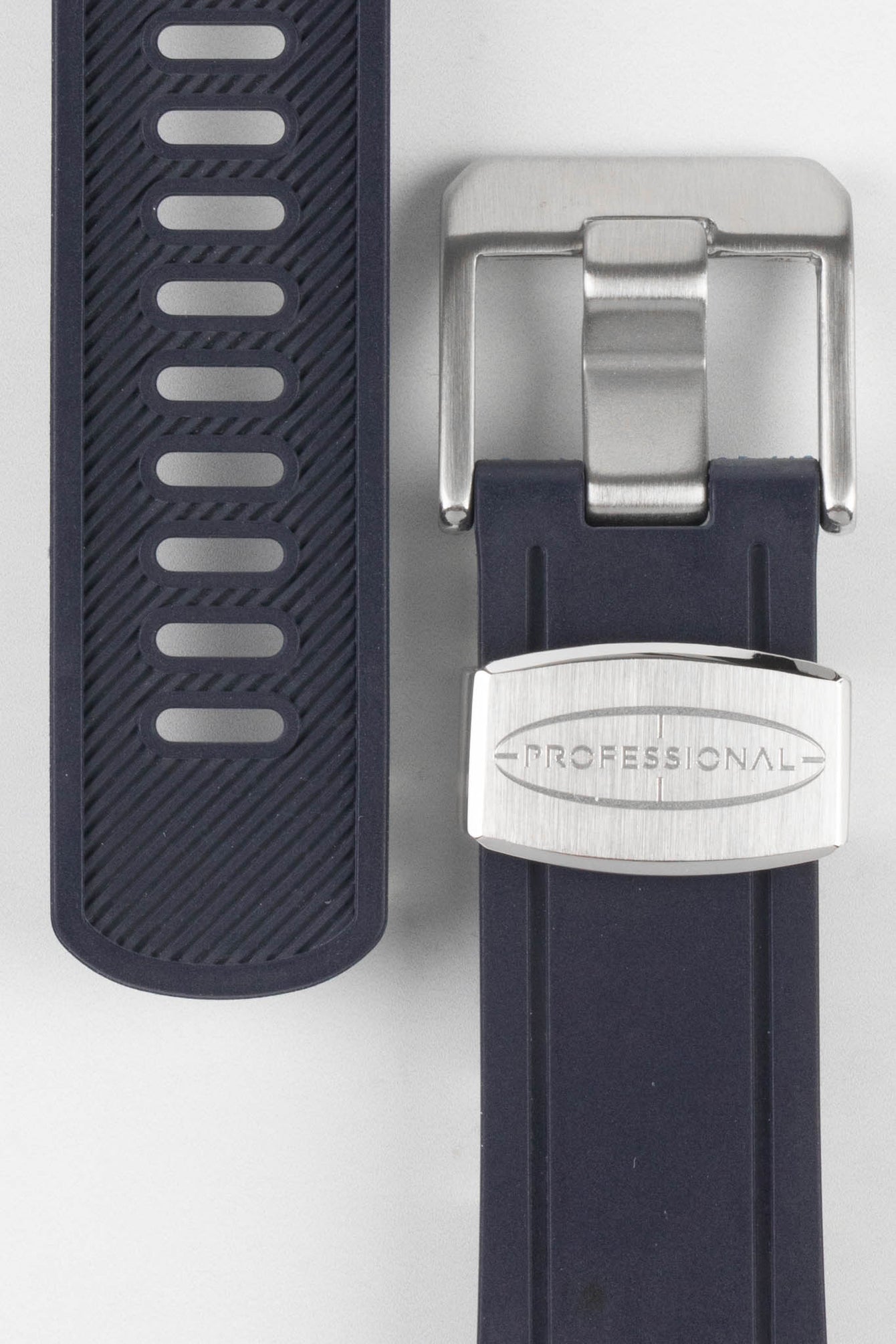 CRAFTER BLUE CB04 Rubber Watch Strap for Seiko Shogun Series – NAVY