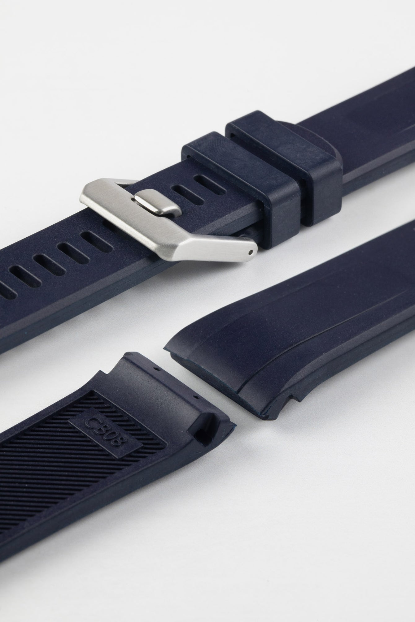 CRAFTER BLUE CB08 Rubber Watch Strap for Seiko "New" Turtle Series – NAVY BLUE