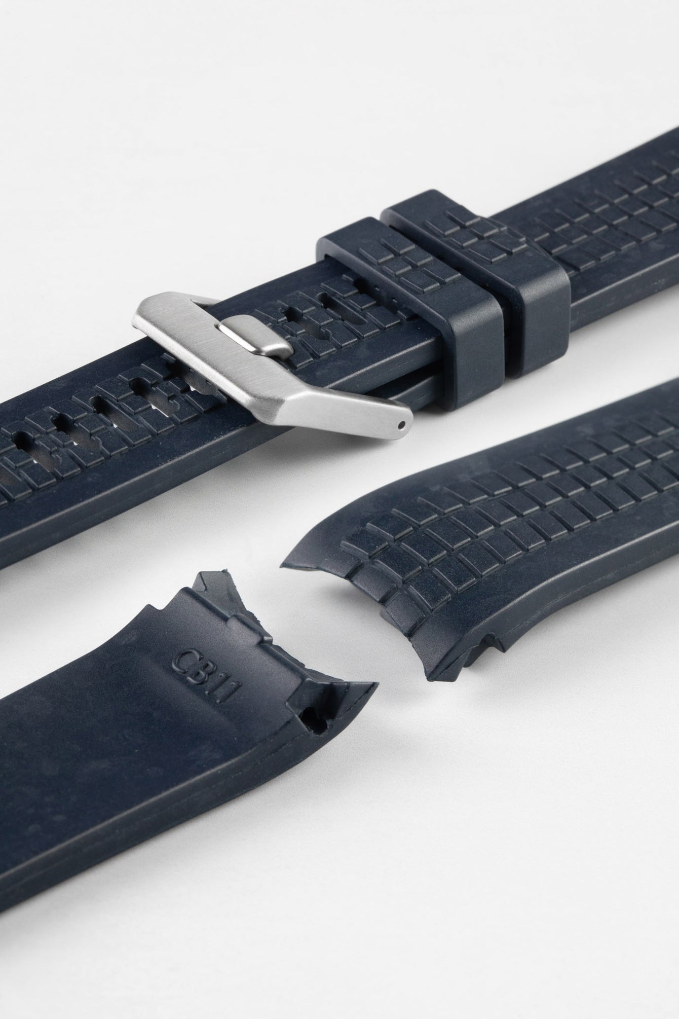 CRAFTER BLUE CB11 'Aquanaut' Rubber Watch Strap for Seiko SKX Series – DARK BLUE