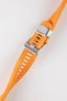 orange rubber watch strap 