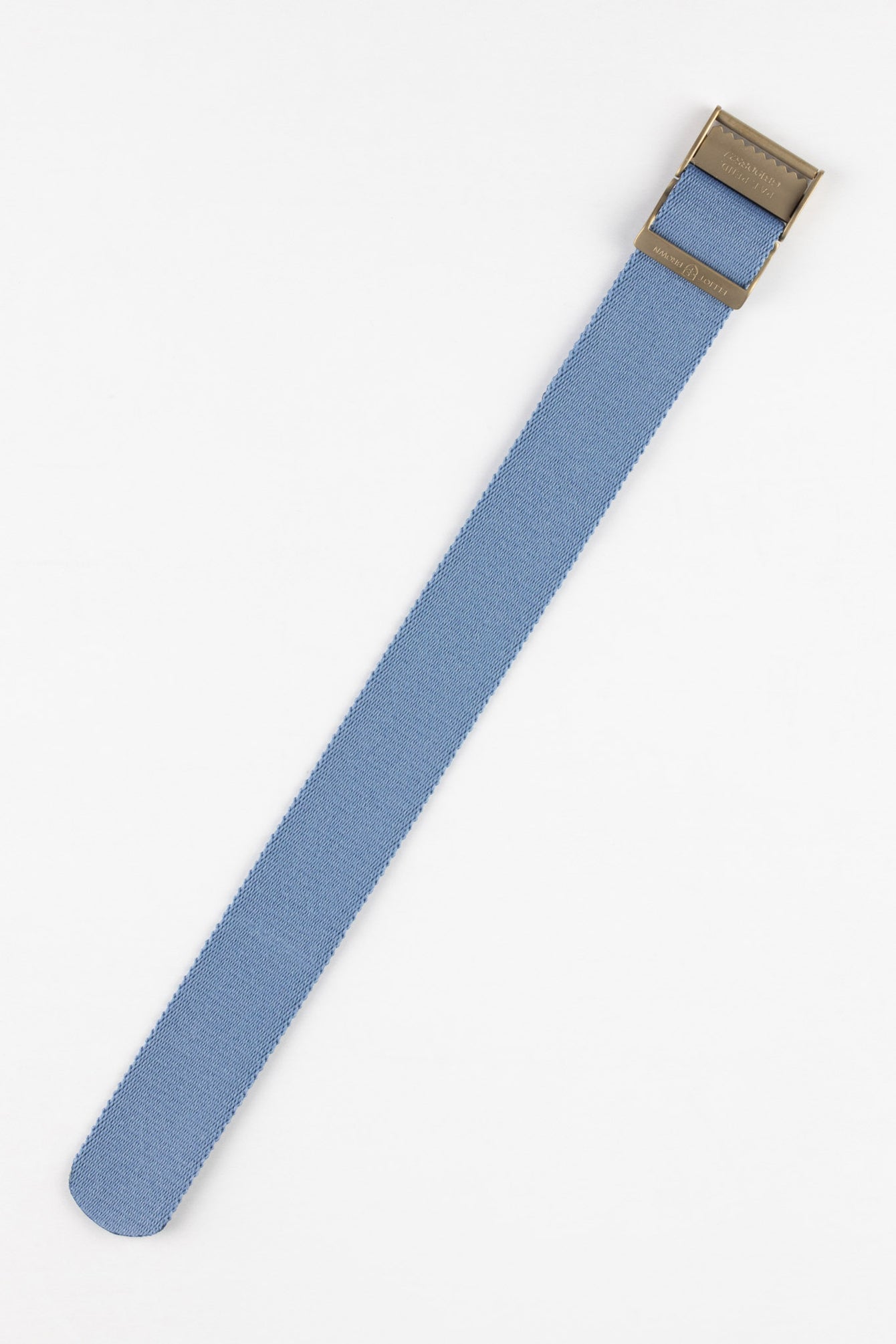 ELLIOT BROWN Webbing Watch Strap in DENIM BLUE with BRONZE PVD Buckle