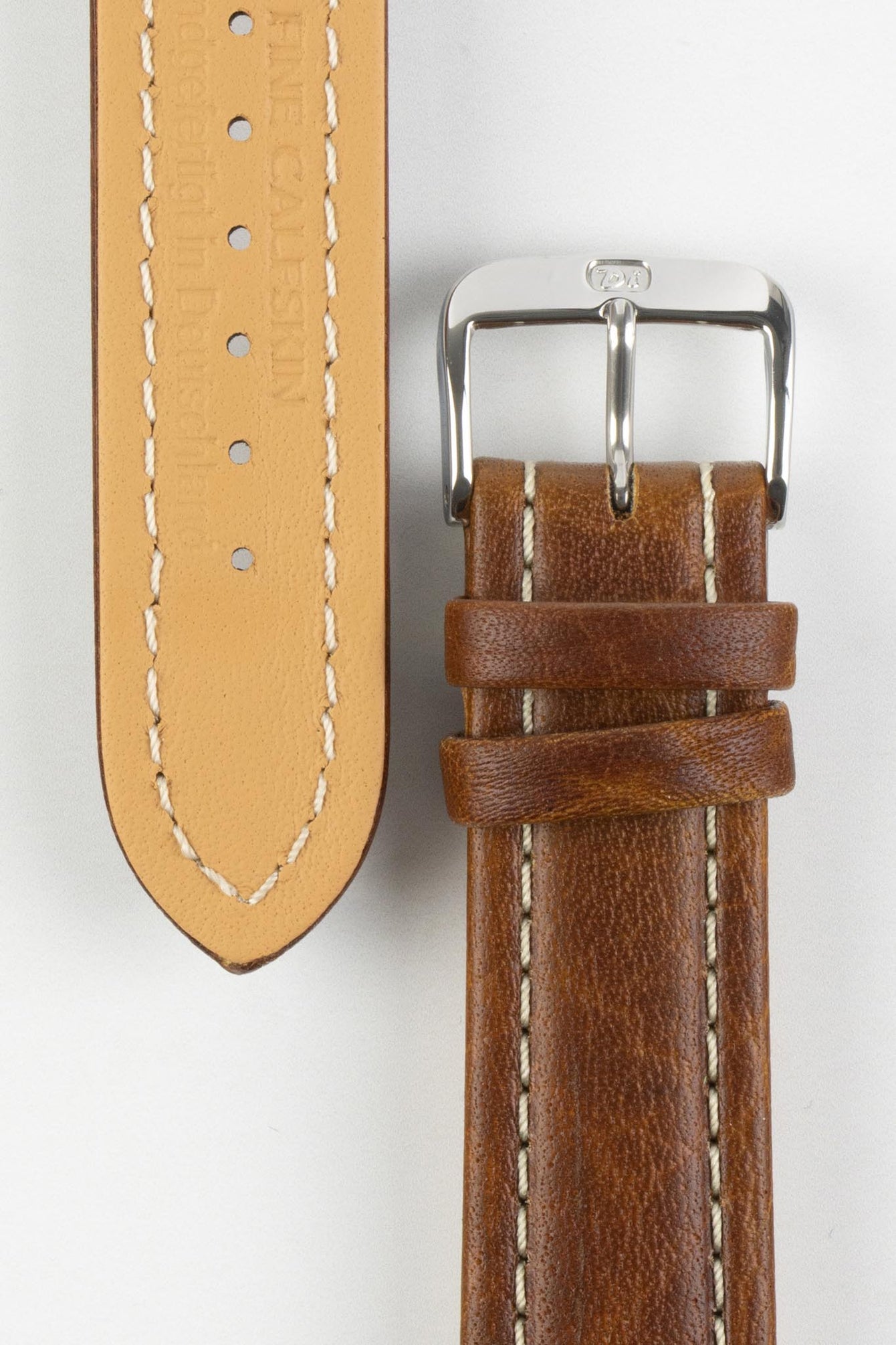 Di-Modell MONTANA Leather Sport Watch Strap in GOLD BROWN