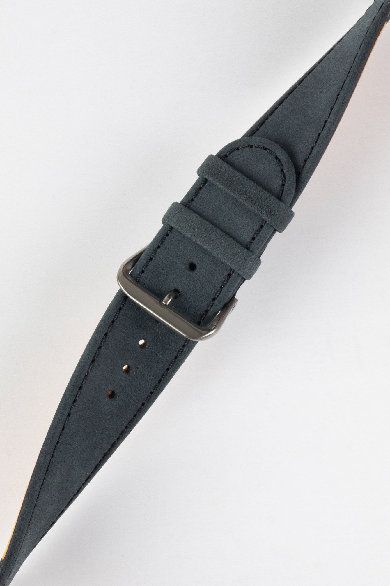 Di-Modell NATURAL Anti-Allergic Leather Watch Strap in BLACK