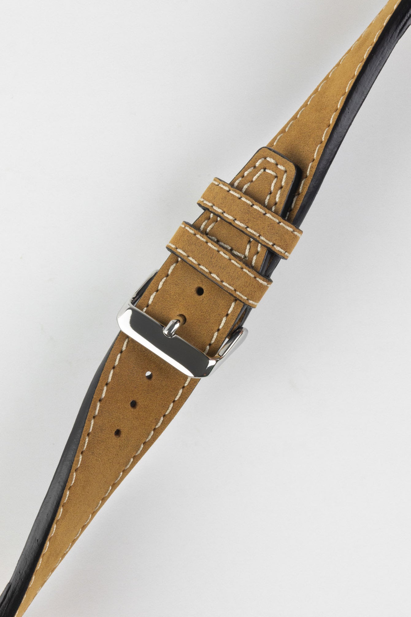 Di-Modell NEVADA Leather Watch Strap in GOLD BROWN