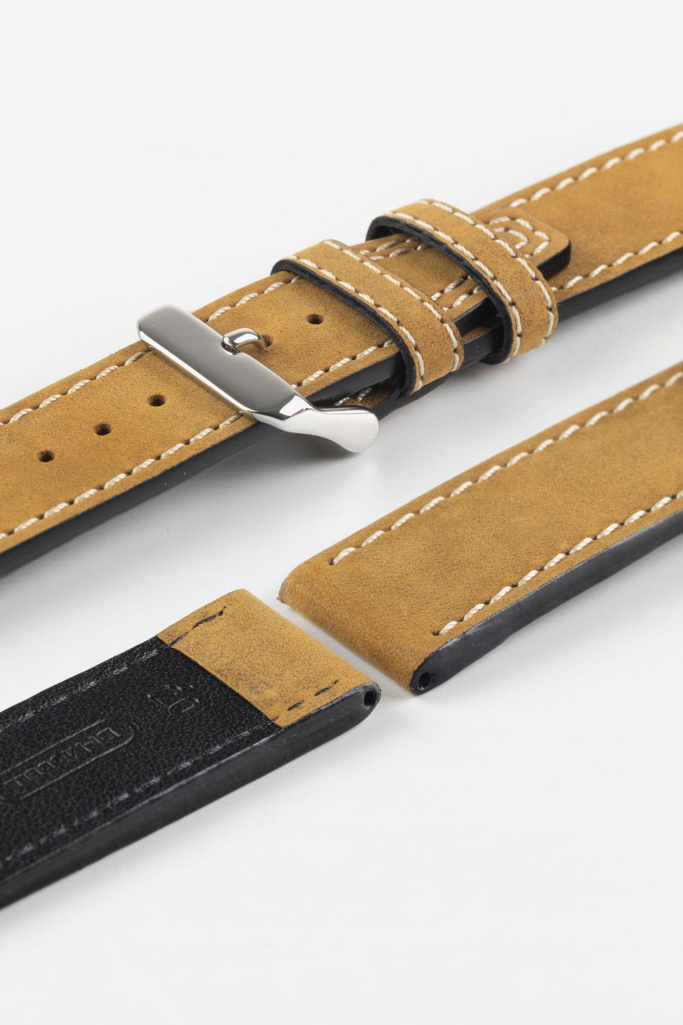 Di-Modell NEVADA Leather Watch Strap in GOLD BROWN